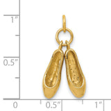 14K 3-D Ballet Slippers Charm A1201/L