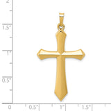 14k Polished Passion Cross Pendant XR1616