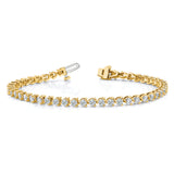 14k Complete 7 carat Round VS Diamond 3-prong 7 inch Tennis Bracelet X2842VS