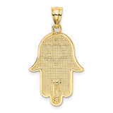 14k Hamsa with Star of David Charm K5103