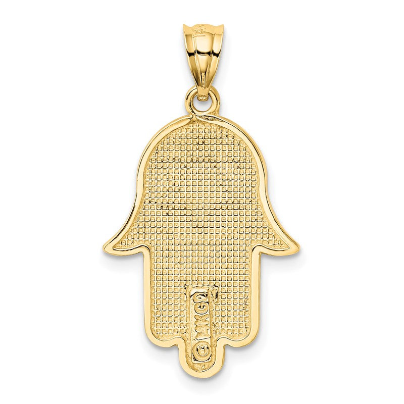 14k Hamsa with Star of David Charm K5103