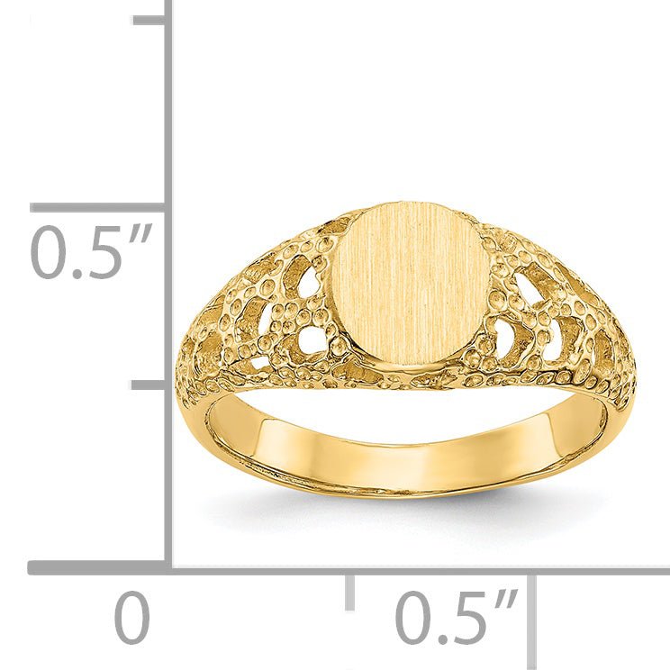 14k Signet Ring CH220