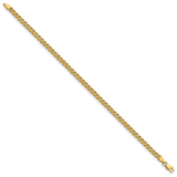 14k 3.75mm Wide Double Strand Rope 7 inch Bracelet 014S2