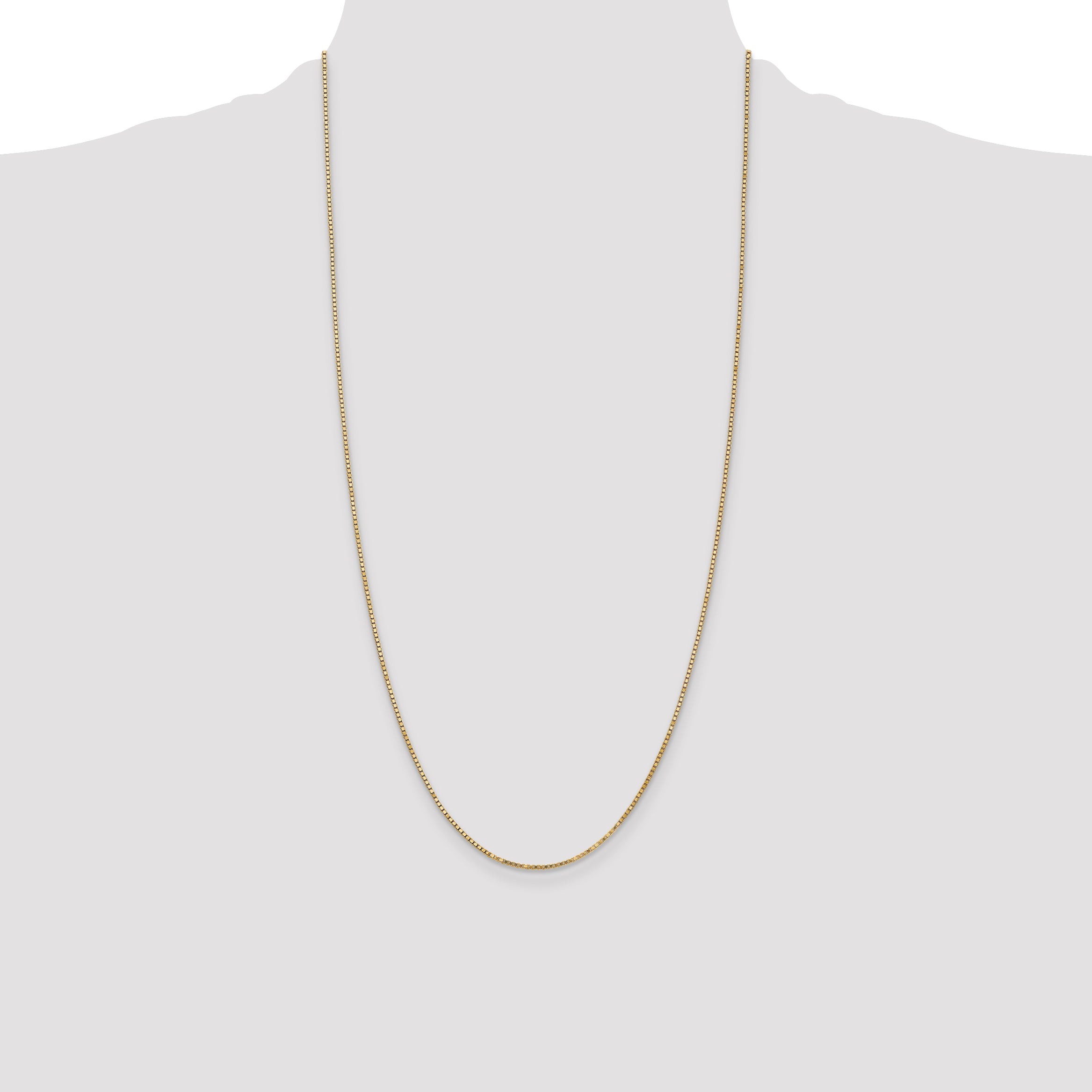 14K 26 inch 1.4mm Box with Lobster Clasp Chain BOX125