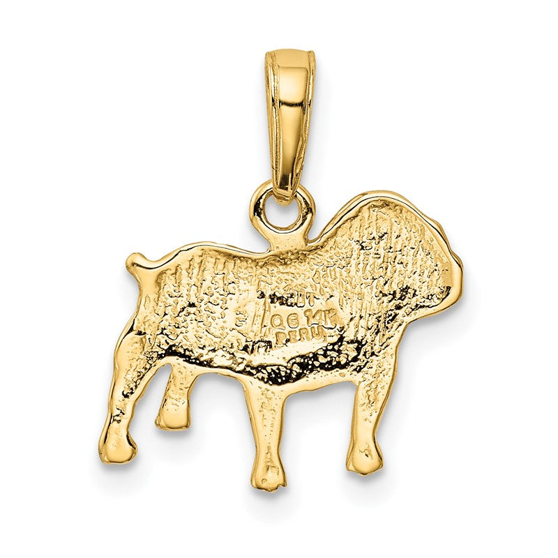 14k Bulldog Charm K4858