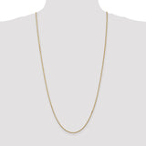 14K 26 inch 1.5mm Box with Lobster Clasp Chain BOX150