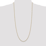 14K 14 inch 1.45mm Solid Diamond-cut Cable with Lobster Clasp Chain PEN140
