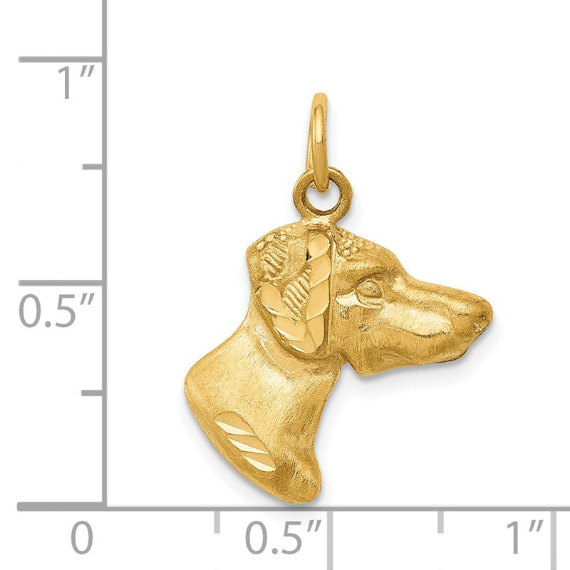 14K Pointer Dog Charm C524