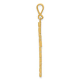 14k Nugget Style Cross Pendant C1464