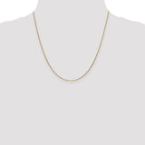 14K 14 inch .95mm Diamond-cut Cable with Lobster Clasp Chain PEN17