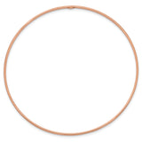 14k Rose Gold Polished 1.50mm Slip-on Round Bangle Bracelet DB539