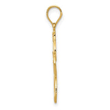 14k Polished Filigree Starfish Pendant K6057