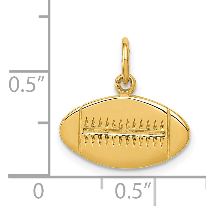 14k Football Charm K3598