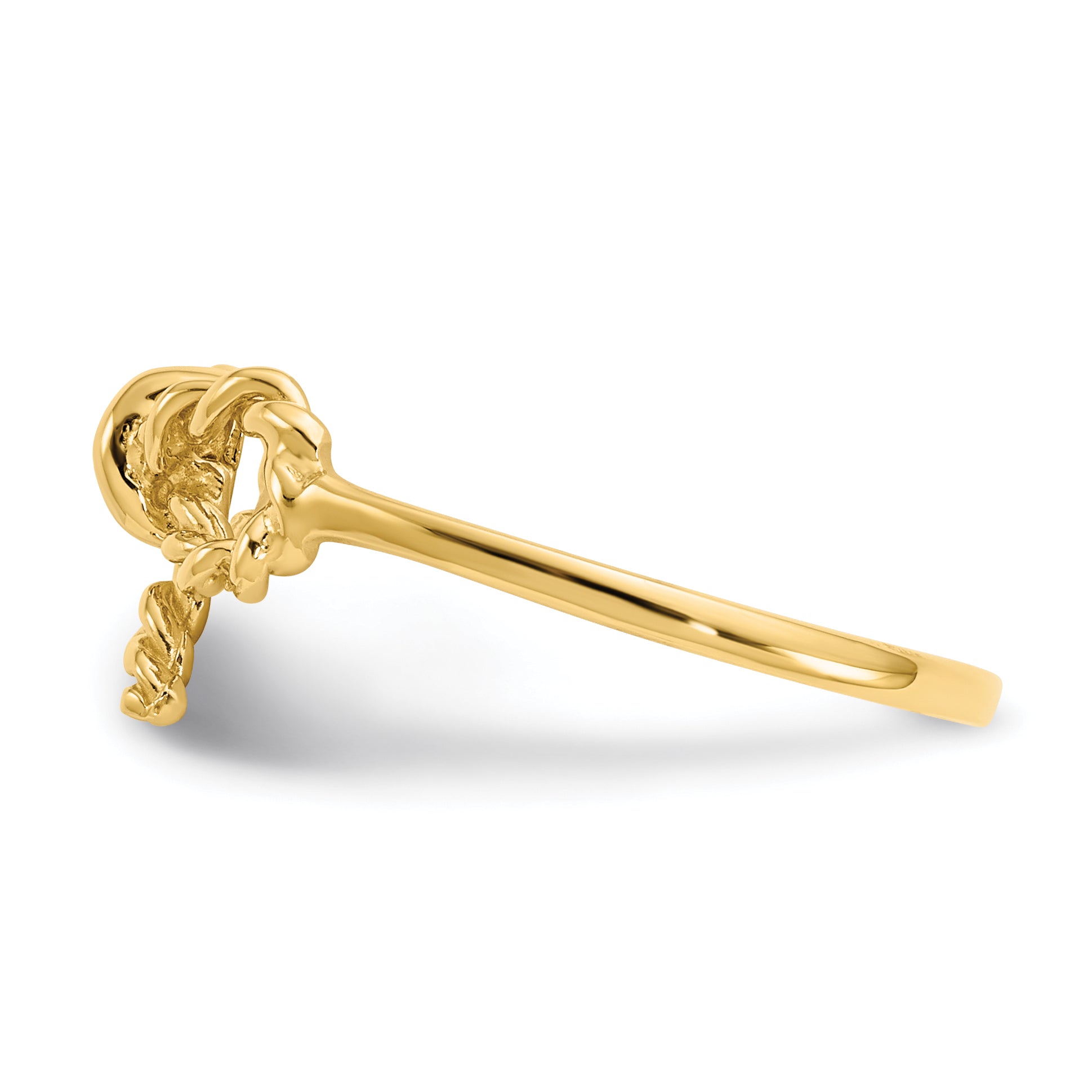 14k Polished Bow Ring K5776