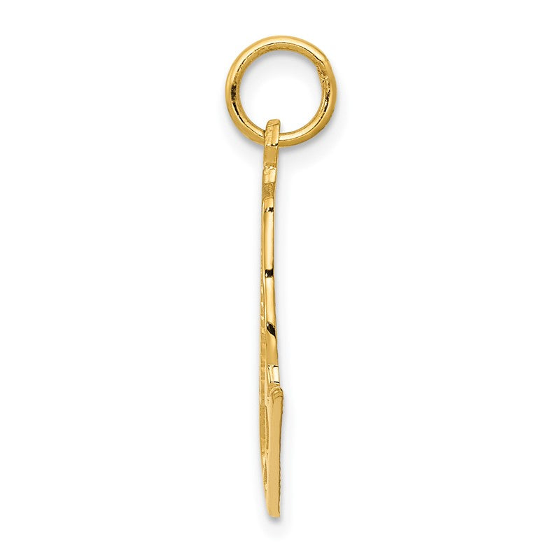 14k Figure Skate Charm K3538