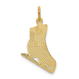 14k Figure Skate Charm K3538