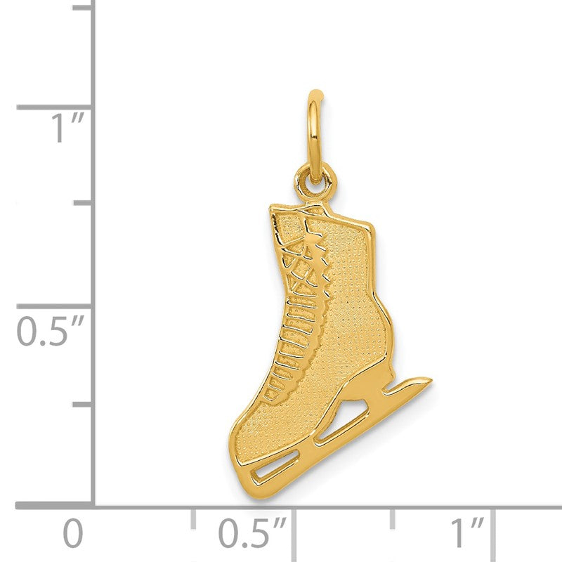 14k Figure Skate Charm K3538