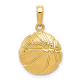 14k Basketball Pendant C3773