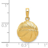 14k Basketball Pendant C3773