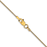 14k 10 inch 1mm Parisian Wheat with Lobster Clasp Anklet PEN264