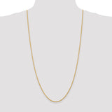 14K 10 Inch 2.25mm Diamond-cut Quadruple Rope Lobster Clasp Anklet QTR018