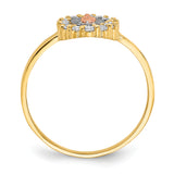 14k Two-tone with White Rhodium CZ Our Lady of Guadalupe Ring R579
