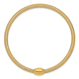 14K 3mm Woven Mesh Slip-on Stretch Bracelet SF2746