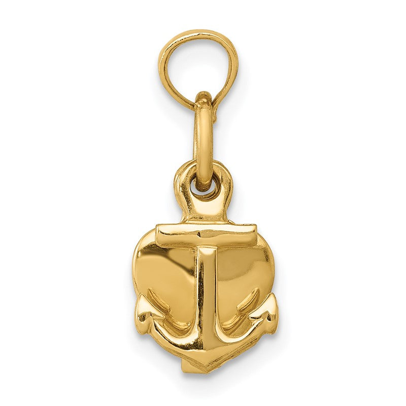 14K 3-D Faith, Hope and Charity Charm D988