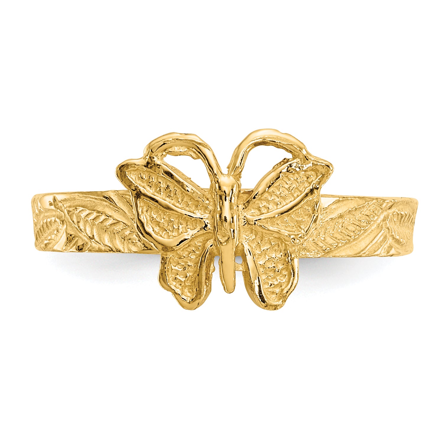 14K Butterfly Toe Ring K3830