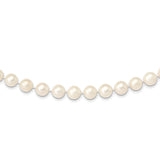 14k 10-11mm White Near-Round Freshwater Cultured Pearl 16 inch Necklace WPN100