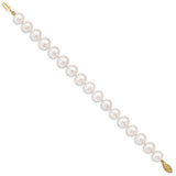 14k 10-11mm White Near-Round Freshwater Cultured Pearl 16 inch Necklace WPN100