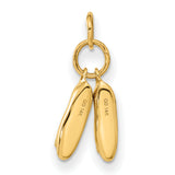 14K 3-D Ballet Slippers Charm A0181