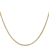 14K 26 inch 1.4mm Box with Lobster Clasp Chain BOX125