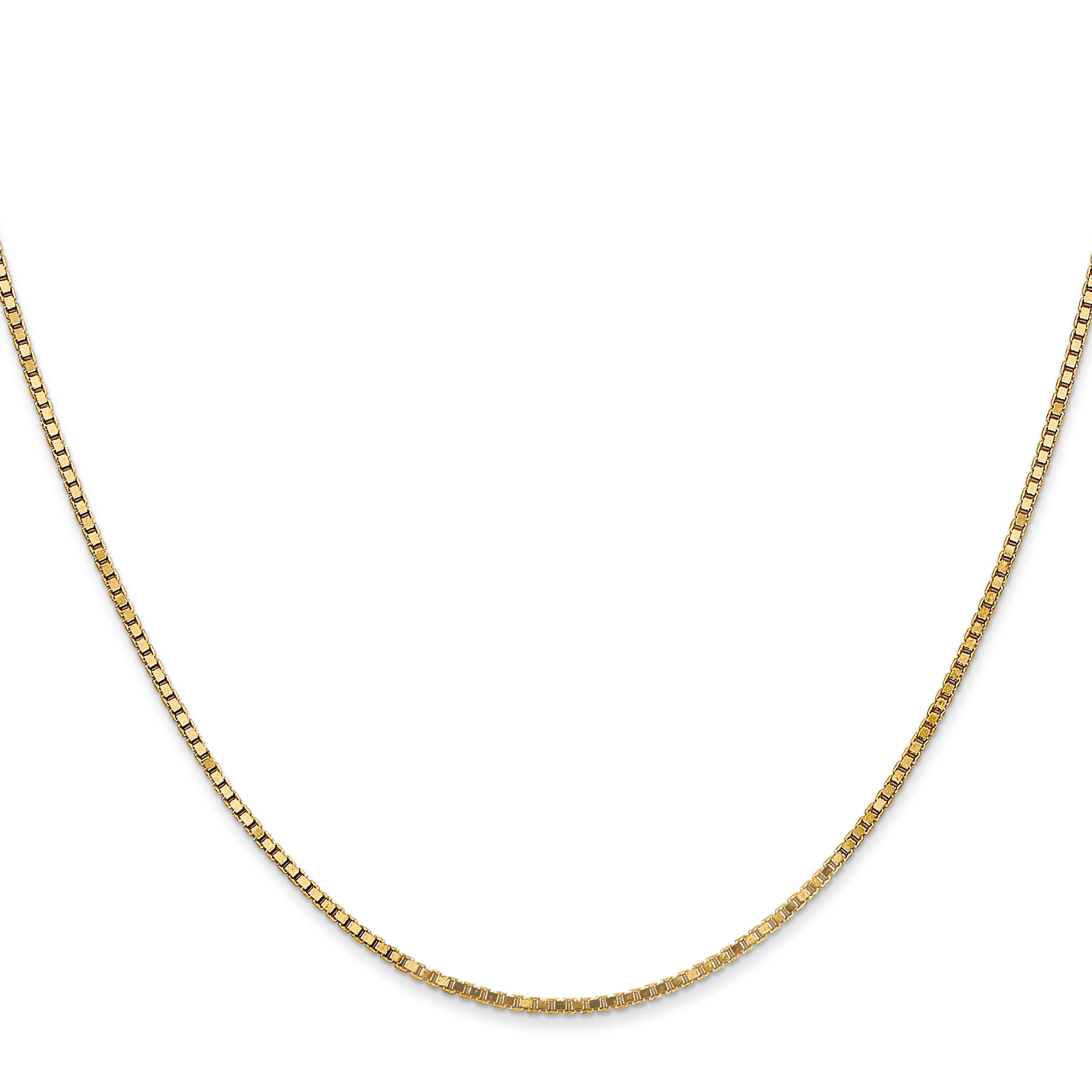 14K 26 inch 1.4mm Box with Lobster Clasp Chain BOX125