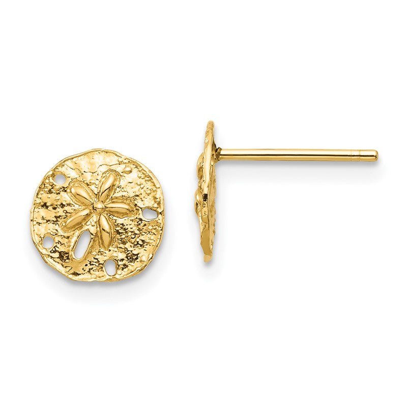 14K Sand Dollar Post Earrings TC1022