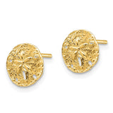 14K Sand Dollar Post Earrings TC1022