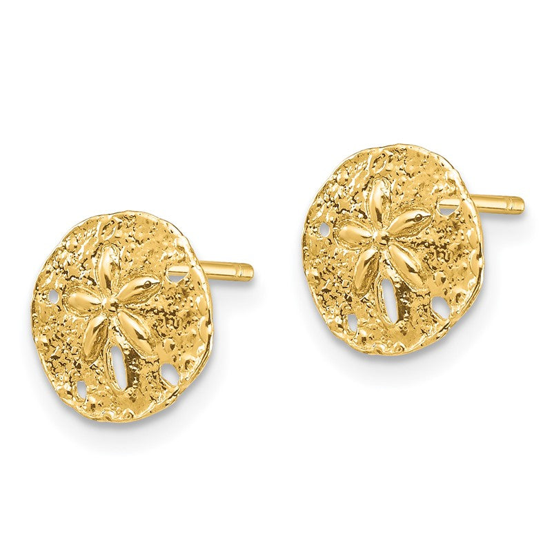 14K Sand Dollar Post Earrings TC1022