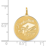 14k GRADUATION DAY Engravable Disc Charm A1076