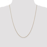 14K 10 inch .8mm Round Snake with Lobster Clasp Anklet SNA060