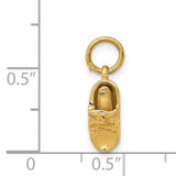14k  3-D Single Baby Shoe Charm A0158/A