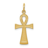 14k Ankh Cross Charm K399
