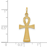 14k Ankh Cross Charm K399