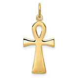 14k Ankh Cross Charm K399