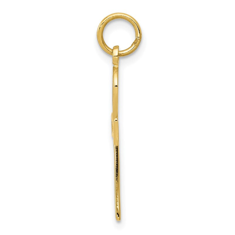 14k Ankh Cross Charm K399