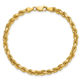 14K 26 inch 4.25mm Diamond-cut Rope with Lobster Clasp Chain 033L