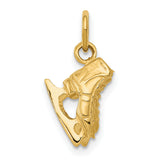 14k 3-D Pair Of Ice Skates Charm A0166