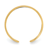 14k High Polished 2.5mm Band Toe Ring C2098