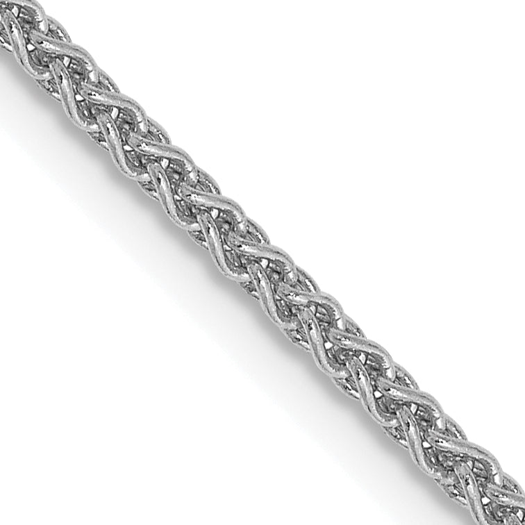 14K White Gold 10 inch 1.7mm Spiga with Lobster Clasp Chain Anklet PEN121
