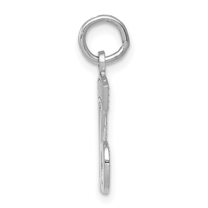 14k White Gold SWEET 16 Charm WCH25