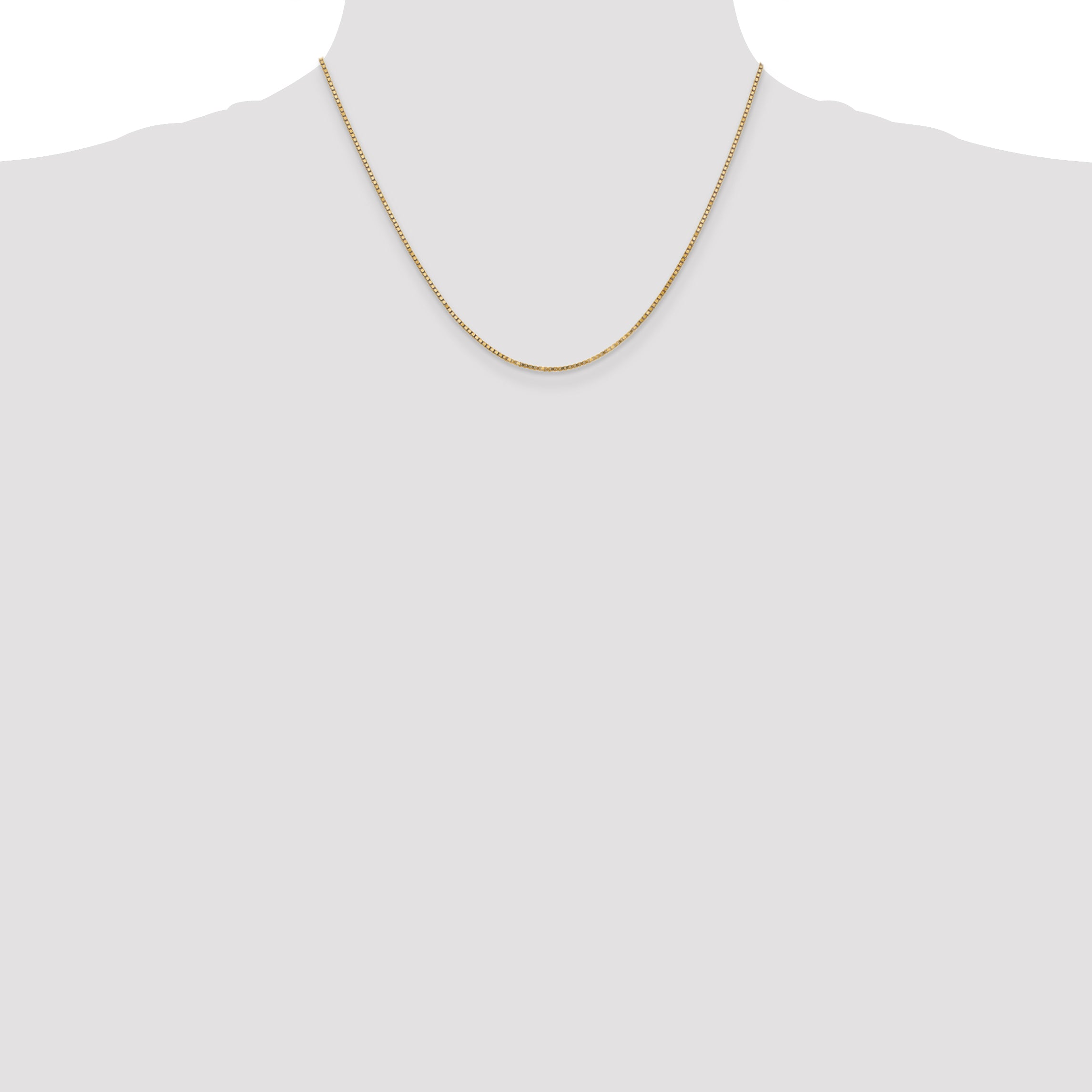 14K 26 inch 1.4mm Box with Lobster Clasp Chain BOX125
